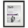 Americanflat 11x13 Picture Frame with ShatterResistant Glass Use as 8x10 Frame with Mat or Display 11x13 Photo Without Mat Signature Collection Picture Frames for Wall Display Black
