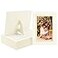 Golden State Art Pack Of 25 4X6 Paper Picture Frames With Easel Photo Frame Cards Diy Cardboard Color Ivory Gold Lining