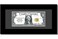 Creative Picture Frames 4x9bkb Black First Dollar Frame with Black Matting Easel Stand and Wall Hanger Included