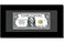 Creative Picture Frames 4x9bkb Black First Dollar Frame with Black Matting Easel Stand and Wall Hanger Included