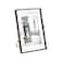 Isaac Jacobs 4x6 Antique Bronze Vintage Style Brass and Glass Metal Floating Picture Frame Vertical with Locket Closure for Photos Art More Tabletop Display 4x6 Antique Bronze