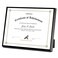 Golden State Art 85x11 Aluminum Frame Real Glass Metal Frame for 85 by 11 inch Document Certificate Diploma with Easel Stand Black 1 Pack