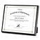 Golden State Art 85x11 Aluminum Frame Real Glass Metal Frame for 85 by 11 inch Document Certificate Diploma with Easel Stand Black 1 Pack