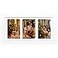 Golden State Art 7x14 White Photo Wood Collage Frame for 3 4x6 Pictures with White Mat Real Glass