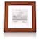 Gallery Solutions with 8x8 Flat Walnut Frame Square Tabletop or Wall Mount For 5x5 Pictures Premium Walnut Wood with Double White Mat VersatileElegant For Home or Office Dcor Traditional Photo Fr