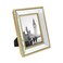Isaac Jacobs 5x7 Gold Beveled Mirror Picture Frame Classic Mirrored Frame with Deep Slanted Angle Made for Wall Dcor Display Photo Gallery and Wall Art 5x7 Gold