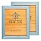 WOOD SIDE Wood Side Company Rustic Wooden Picture Frame 8x10 Blue Turquoise Set of 2 Natural Eco Solid Wood and High Definition Real Glass for Wall Mounting and Tabletop Photo Frames