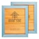 WOOD SIDE Wood Side Company Rustic Wooden Picture Frame 8x10 Blue Turquoise Set of 2 Natural Eco Solid Wood and High Definition Real Glass for Wall Mounting and Tabletop Photo Frames