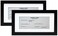 Smashed Banana 5x10 Black Gallery Business License Frame with 35x8 Mat Two Pack 2 Frames Wide Molding Includes Attached Hanging Hardware and Desktop Easel Display Panoramic Picture or Retail Licenses