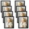 Golden State Art 8 x 10 Picture Frames Set of 8 Gallery Wall Frame Set Collage Thin Tabletop Family Frame with Plastic Glass Horizontal or Vertical Displays 8x10 Black 8Pack
