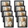Golden State Art 8 x 10 Picture Frames Set of 8 Gallery Wall Frame Set Collage Thin Tabletop Family Frame with Plastic Glass Horizontal or Vertical Displays 8x10 Black 8Pack