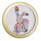 Levoberg Round Photo Frame Wooden Wall Mounted Stylish Picture Frame Home Decor 7inch Gold