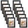 Giftgarden 12 Pack 35x5 Picture Frame Black Multiple 35 x 5 Photo Frames Bulk for Tabletop Display or Wall Hanging