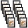 Giftgarden 12 Pack 35x5 Picture Frame Black Multiple 35 x 5 Photo Frames Bulk for Tabletop Display or Wall Hanging