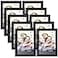 Icona Bay 5x7 Picture Frame Set Black 10 Pack Simple Modern Design Table Top Kickstand and Wall Hanging Hooks Included Impresia Collection