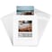 Golden State Art 25 Pack 8x10 White Photo mat for 5x7 Photo Thick Cardstock Frame PreAdhesive Mat with Backing Board Include 25 Clear Bags Acid Free For Photo Storage Display And Mailing
