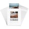 Golden State Art 25 Pack 8x10 White Photo mat for 5x7 Photo Thick Cardstock Frame PreAdhesive Mat with Backing Board Include 25 Clear Bags Acid Free For Photo Storage Display And Mailing