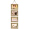 DLQuarts 5x7 Hanging Picture Frames Collage Wall Decor 4Opening 5x7 Matted to 35x5 Photo Rustic Wood Frame with Hemp Rope 1 Pack Carbonized Brown