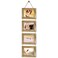DLQuarts 5x7 Hanging Picture Frames Collage Wall Decor 4Opening 5x7 Matted to 35x5 Photo Rustic Wood Frame with Hemp Rope 1 Pack Carbonized Brown