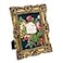 Laura Ashley 5x7 Gold Ornate Textured HandCrafted Resin Picture Frame with Easel Hook for Tabletop Wall Display Decorative Floral Design Home Dcor Photo Gallery Art More 5x7 Gold