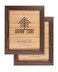 WOOD SIDE Rustic Wooden Picture Frames 6x8 Set of 2 100 Natural Eco Solid Wood with Real Glass for Tabletop Display or Wall Mount Photo Frame Brown Wenge