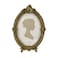 Sunlit Vintage Picture Frame 5x7 Inch Oval Antique Photo Frames with Glass Front Luxury Photo Display Tabletop Wall Hanging Gift Ideas Brown
