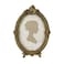 Sunlit Vintage Picture Frame 5x7 Inch Oval Antique Photo Frames with Glass Front Luxury Photo Display Tabletop Wall Hanging Gift Ideas Brown