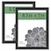 MCS Gallery Essential Certificate Document Frame Set Gallery Wall Frames Fit 85 x 11 Diplomas Documents Certificates Black Woodgrain 2Pack