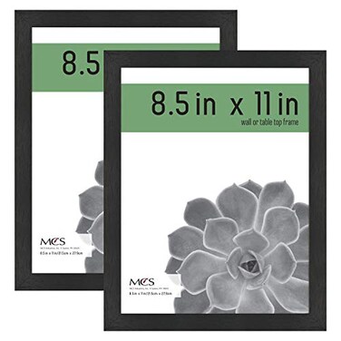 MCS Gallery Essential Certificate Document Frame Set Gallery Wall Frames Fit 85 x 11 Diplomas Documents Certificates Black Woodgrain 2Pack