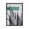 MCS Studio Gallery 20x28 Poster Frame Black Woodgrain Engineered Wood Vertical Horizontal Wall Hanging Large Picture Frame for Photos Posters Art Prints 1Pack