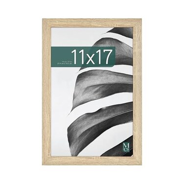 MCS Studio Gallery 11x17 Picture Frame Natural Woodgrain Engineered Wood Rectangle Photo Frame for Photos Posters Art Prints 1Pack