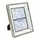 Laura Ashley 5x7 Silver Beveled Mirror Picture Frame Classic Mirrored Frame with Deep Slanted Angle WallMountable Made for Tabletop Display Photo Gallery and Wall Art 5x7 Silver