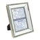 Laura Ashley 5x7 Silver Beveled Mirror Picture Frame Classic Mirrored Frame with Deep Slanted Angle WallMountable Made for Tabletop Display Photo Gallery and Wall Art 5x7 Silver