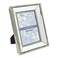 Laura Ashley 5x7 Silver Beveled Mirror Picture Frame Classic Mirrored Frame with Deep Slanted Angle WallMountable Made for Tabletop Display Photo Gallery and Wall Art 5x7 Silver