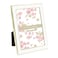 Laura Ashley 4x6 White Enamel Picture Frame Gold Metal Edge with Easel for Countertop Counterspace Tabletop Display Bookshelf Desk Wall Dcor Photo Gallery