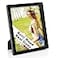 RPJC 11x14 inch Picture Frame Made of Solid Wood and High Definition Glass Display Pictures for Wall Mounting Photo Frame with Stand Black