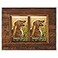 Eosglac Collage Picture Frame 5x7 2 Openings Wood Plank Design Photo Frame with Handmade Rustic Brown Finish Wall Mounting or Tabletop Display
