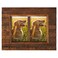 Eosglac Collage Picture Frame 5x7 2 Openings Wood Plank Design Photo Frame with Handmade Rustic Brown Finish Wall Mounting or Tabletop Display