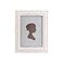 AELS 5x7 Inch Vintage Picture Frame Elegant Antique Photo Frames with Glass Front Photo Display Tabletop Wall Hanging Gift Ideas White and Pink