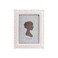 AELS 5x7 Inch Vintage Picture Frame Elegant Antique Photo Frames with Glass Front Photo Display Tabletop Wall Hanging Gift Ideas White and Pink