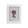 AELS 5x7 Inch Vintage Picture Frame Elegant Antique Photo Frames with Glass Front Photo Display Tabletop Wall Hanging Gift Ideas White and Pink