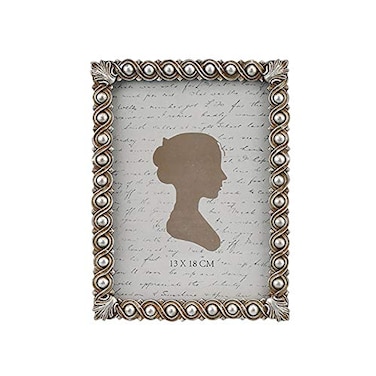 AELS 5x7 Inch Vintage Picture Frame Elegant Luxury Antique Photo Frames with Glass Front Photo Display Tabletop Wall Hanging Gift Ideas Pearl Pattern