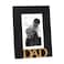 Isaac Jacobs Black Wood Sentiments Dad Picture Frame 5x7 inch with Mat Photo Gift for Father Family Display on Tabletop Desk Black 5x7 Matted 4x6