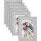 Langdon House 4x6 Picture Frames Ash Gray 6 Pack Woodgrain Style Richland Collection