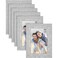 Langdon House 4x6 Picture Frames Ash Gray 6 Pack Woodgrain Style Richland Collection