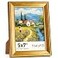 TWING 5x7 Picture FrameDisplay Pictures 4x6 with Mat or 5x7 Without MatOrnate Picture Frames for Wall Mounting or Table DisplayRustic Gold1 Pack