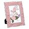 Isaac Jacobs 4x6 Pink Wave Textured HandCrafted Resin Picture Frame with Easel Hook for Tabletop Wall Display Decorative Swirl Design Home Dcor Photo Gallery Art More 4x6 Pink