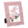 Isaac Jacobs 4x6 Pink Wave Textured HandCrafted Resin Picture Frame with Easel Hook for Tabletop Wall Display Decorative Swirl Design Home Dcor Photo Gallery Art More 4x6 Pink
