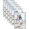 Icona Bay 4x6 Picture Frames Silver 6 Pack Modern Professional Frame Set Noble Collection