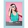Icona Bay 5x7 Picture Frame Pastel Blue Colored Solid Wood Scandinavian Style Frame for Photo Pizzazz Collection